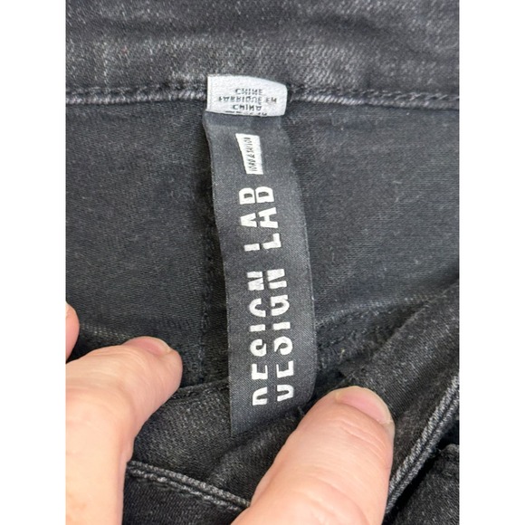 Design Lab Women's Jeans Lord Taylor Skinny Stretch Distressed Mid-Rise Black 25 - Picture 6 of 11